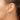 14k White Gold 3.75x20mm Round Tube Hoop Earrings - Image 3