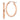 14k Rose Gold 2x24mm Polished Oval Tube Hoop Earrings - Image 1