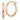 Rose Gold Polished Oval Tube Hoop Earrings - Modern Chic Statement - Image 1
