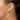 14k White Gold Diamond-Cut Tube Hoop Earrings - Chic Statement Style - Image 3
