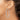 14k White Gold Diamond-Cut Tube Hoop Earrings - Modern Elegance - Image 3
