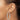 14k White Gold 3x40mm Diamond-cut Tube Hoop Earrings - Image 3