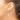 14k White Gold Diamond-Cut Tube Hoop Earrings - Modern Chic Statement - Image 3
