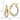 14K Two-Tone Oval Hoop Earrings for Effortless Style - Image 3