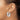 14k White Gold Diamond Cut Hoop Earrings - Image 3