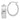 14k White Gold Diamond Cut Hoop Earrings - Image 6