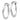 14K White Gold Twist Hoop Earrings for Effortless Elegance - Image 1