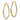 14k Gold & Rhodium Twisted Diamond Cut Hoop Earrings - Image 2