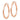 14k Rose Gold Satin Finish Diamond-Cut Tube Hoop Earrings - Image 2