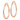 14k Rose Gold 2x30mm Lightweight Satin Diamond-cut Tube Hoop Earrings - Image 2