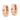 14k Rose Gold Round Hinged Hoop Earrings for Effortless Style - Image 1