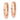 14k Rose Gold Round Hinged Hoop Earrings - Image 1