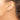 14K White Gold Hinged Hoop Earrings - Image 2