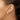 14K Gold Diamond Cut Patterned Hinged Hoop Earrings - Image 2
