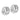 14K White Gold Textured Hinged Hoop Earrings for Effortless Style - Image 1