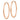 14k Rose Gold Polished Endless Tube Hoop Earrings - Image 2