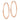 14k Rose Gold Polished Endless Tube Hoop Earrings - Image 2