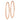 14k Rose Gold Polished Endless Tube Hoop Earrings - Image 2