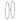Polished 14k White Gold Endless Tube Hoop Earrings - Image 2