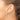 14k White Gold Polished Endless Tube Hoop Earrings - Image 3