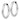 14k White Gold Polished Endless Tube Hoop Earrings - Image 2
