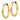 14k Gold Polished Endless Tube Hoop Earrings - Image 2