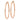 14k Rose Gold Polished Diamond-Cut Tube Hoop Earrings - 40mm - Image 2