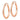14k Rose Gold Diamond-Cut Round Tube Hoop Earrings - Image 2