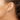 14K White Gold Patterned Oval Hoop Earrings - Chic & Modern Style - Image 3