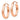 14k Rose Gold Polished Oval Tube Hoop Earrings - Image 2
