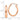 14k Rose Gold Polished Oval Tube Hoop Earrings - Image 4