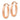 14k Rose Gold Polished Oval Tube Hoop Earrings - Image 2