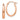 14k Rose Gold Polished Oval Tube Hoop Earrings - Image 1
