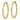 14k Gold Diamond-Cut Endless Hoop Earrings - Chic Square-Tube Design - Image 2