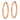 14k Rose Gold Diamond-Cut Endless Hoop Earrings - Image 2