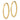 14k Gold Diamond-Cut Endless Hoop Earrings - Image 2