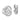 14K White Gold Polished Love Knot Earring Jackets - Image 5