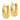 14k Gold Polished Hinged Hoop Earrings for Effortless Style - Image 1