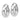 14k White Gold Polished Round Hoop Earrings - 16mm Chic Statement Style - Image 1