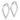 14k White Gold Heart Hoop Earrings - Chic 2mm Design - Image 1