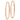 14k Rose Gold Polished Oval Hoop Earrings - Modern Square-Tube Design - Image 1