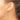 14K Gold Teardrop Dangle Earrings with Polished and Textured Finish - Image 2