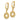 14k Gold Filigree Circle Dangle Earrings for Effortless Style - Image 2