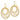 14K Gold Floral Circle Dangle Earrings - Image 1
