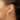 14k Gold Hammered Flower Disc Kidney Wire Earrings - Image 2
