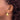 14k Gold Hammered Circle Disc Earrings - Image 2