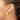 14k Gold Hammered Circle Disc Wire Earrings - Image 2