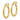 14K Gold Textured Hoop Earrings for Effortless Everyday Style - Image 1