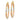 14k White & Rose Gold Twisted Hoop Earrings with Satin Finish - Image 2