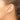 14K White Gold Flat Edge Square Tube Hoop Earrings - Image 3